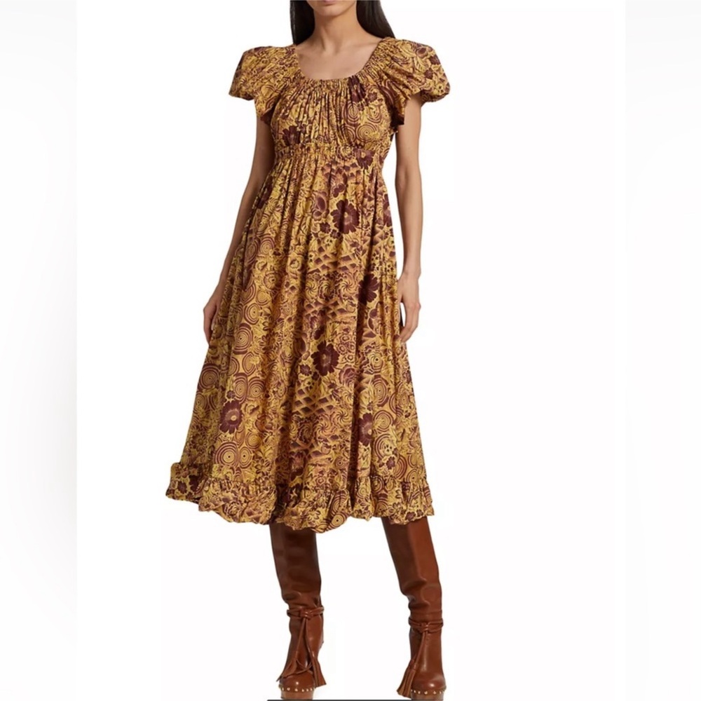 ULLA JOHNSON Nanette Midi-Dress Sz 10